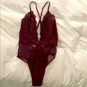 Victoria’s Secret Burgundy Lace Lingerie